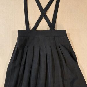 Elegant Kids Black Skirt with Straps
